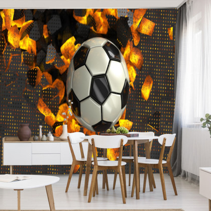 Fototapeta Piłkarska 3D Sport Piłka