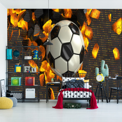 Fototapeta Piłkarska 3D Sport Piłka