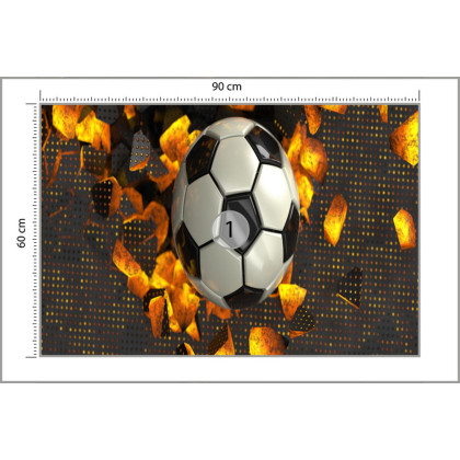 Fototapeta Piłkarska 3D Sport Piłka