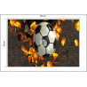 Fototapeta Piłkarska 3D Sport Piłka