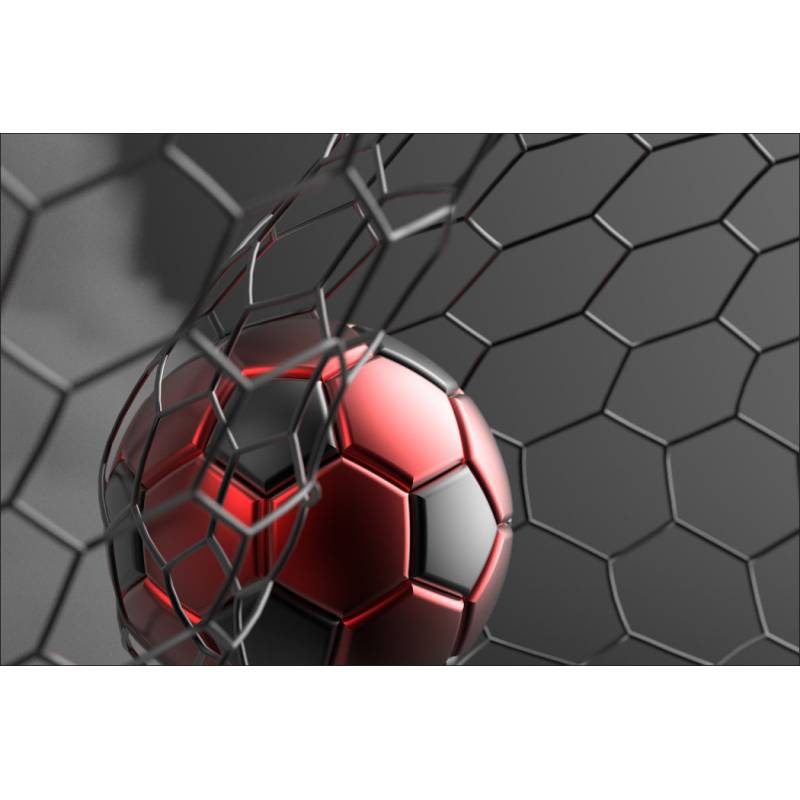Fototapeta Sportowa Piłka W Bramce