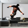 Fototapeta Abstrakcyjny Piłkarz W Locie