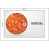 Fototapeta Geometryczna Piłka Koszykowa
