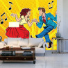 Fototapeta Taneczna Para W Stylu Pop-Art
