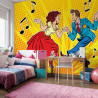 Fototapeta Taneczna Para W Stylu Pop-Art