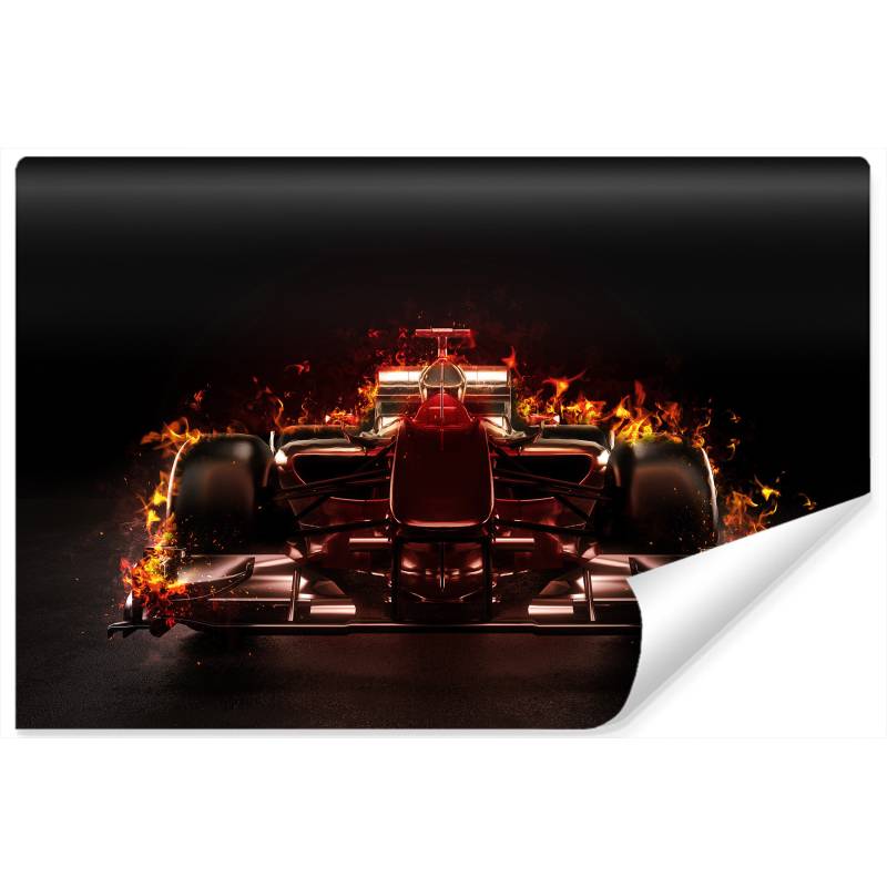 Fototapeta Płonący Bolid F1
