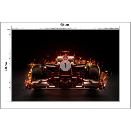 Fototapeta Płonący Bolid F1
