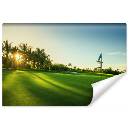 Fototapeta Pole Golfowe O Wschodzie Słońca