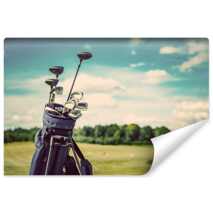 Fototapeta Torba Golfowa Na Tle Pola