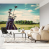 Fototapeta Torba Golfowa Na Tle Pola