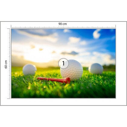 Fototapeta Piłki Golfowe 3D
