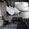 Fototapeta Czarno-Białe Kije Hokejowe