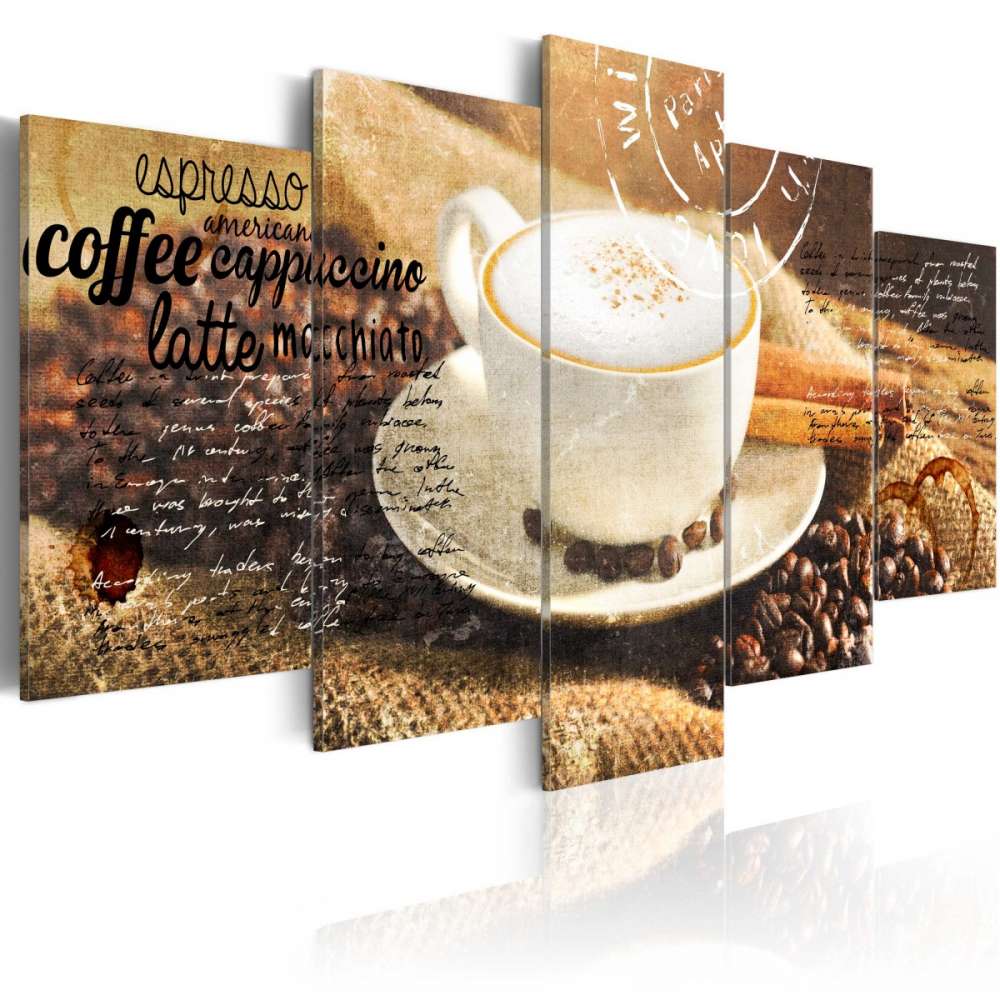 Obraz  Coffe, Espresso, Cappuccino, Latte machiato ...