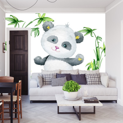 Fototapeta Panda I Bambus