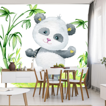 Fototapeta Panda I Bambus