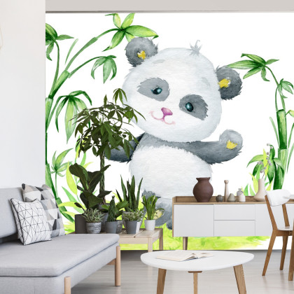 Fototapeta Panda I Bambus