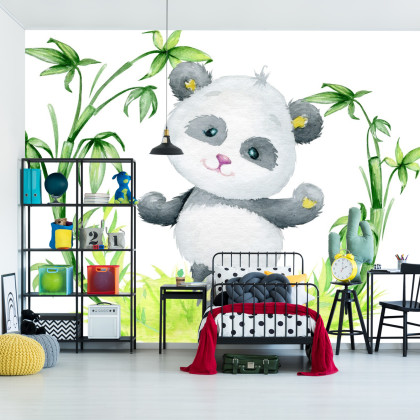 Fototapeta Panda I Bambus