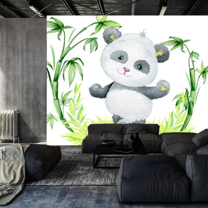 Fototapeta Panda I Bambus
