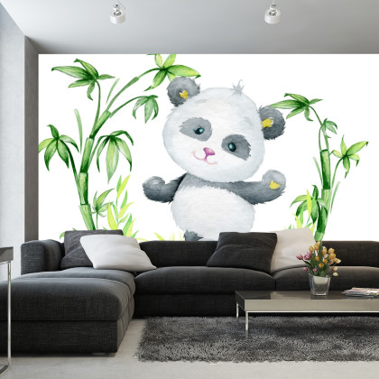 Fototapeta Panda I Bambus
