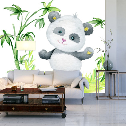 Fototapeta Panda I Bambus