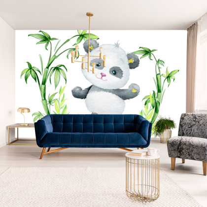 Fototapeta Panda I Bambus