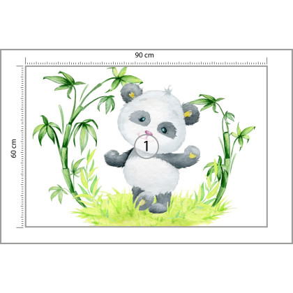 Fototapeta Panda I Bambus