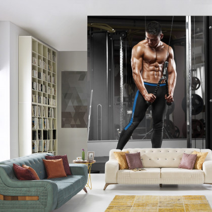 Fototapeta Muskularny Mężczyzna Podczas
