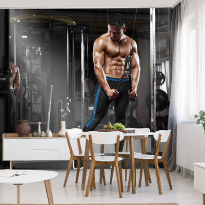 Fototapeta Muskularny Mężczyzna Podczas