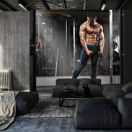 Fototapeta Muskularny Mężczyzna Podczas