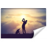 Fototapeta Golfista Na Tle Zachodu Słońca