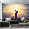 Fototapeta Golfista Na Tle Zachodu Słońca