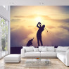 Fototapeta Golfista Na Tle Zachodu Słońca