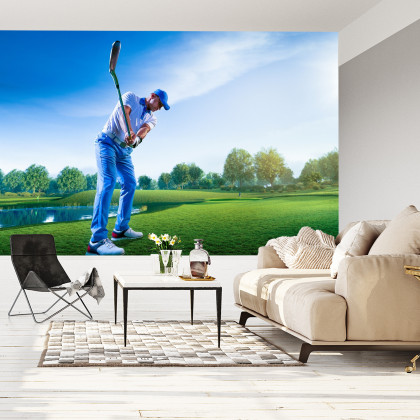 Fototapeta Golfista W Czasie Rozgrywki