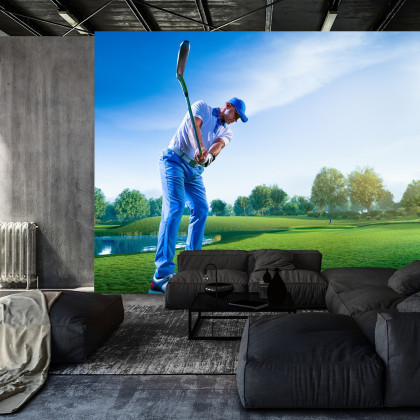 Fototapeta Golfista W Czasie Rozgrywki
