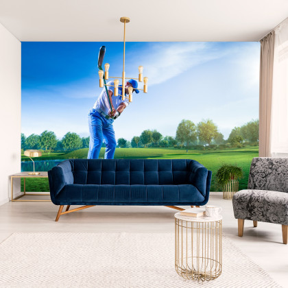 Fototapeta Golfista W Czasie Rozgrywki