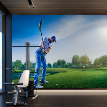 Fototapeta Golfista W Czasie Rozgrywki