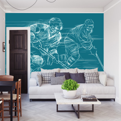 Fototapeta Rysowani Hokeiści