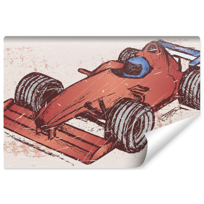 Fototapeta Bolid F1 W Stylu Grunge