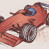 Fototapeta Bolid F1 W Stylu Grunge