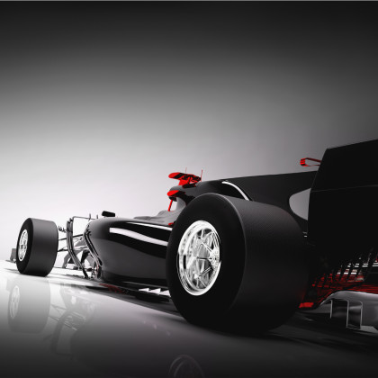 Fototapeta Bolid F1 Z Tyłu