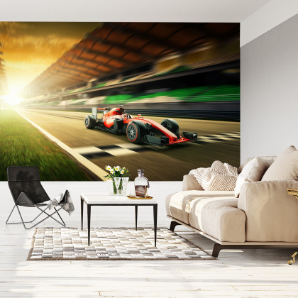 Fototapeta Bolid F1 Na Lini Finiszu