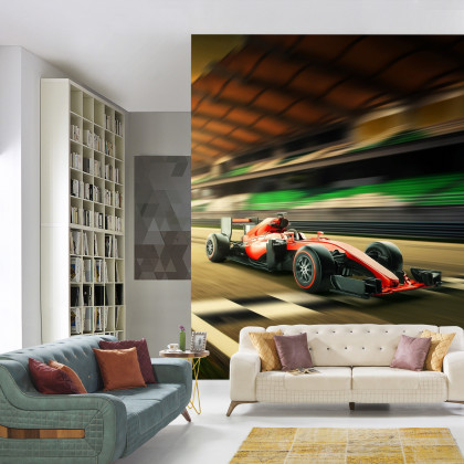 Fototapeta Bolid F1 Na Lini Finiszu