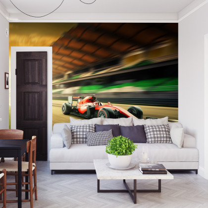 Fototapeta Bolid F1 Na Lini Finiszu