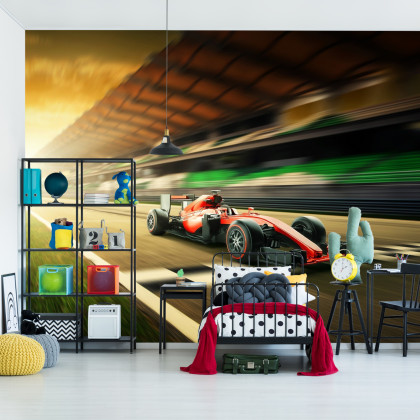 Fototapeta Bolid F1 Na Lini Finiszu
