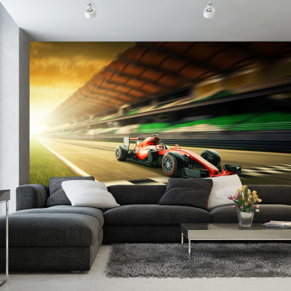 Fototapeta Bolid F1 Na Lini Finiszu
