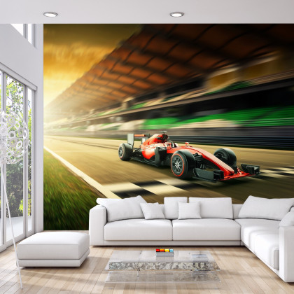 Fototapeta Bolid F1 Na Lini Finiszu