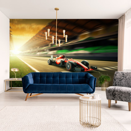 Fototapeta Bolid F1 Na Lini Finiszu