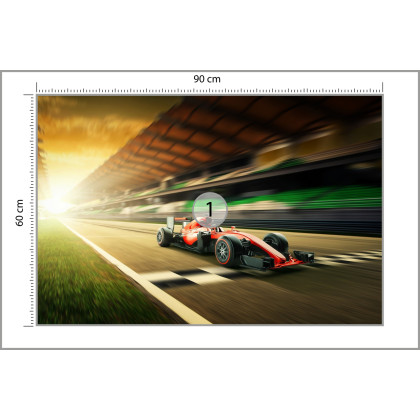 Fototapeta Bolid F1 Na Lini Finiszu