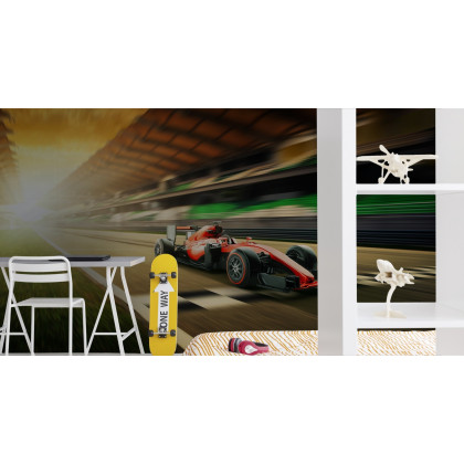 Fototapeta Bolid F1 Na Lini Finiszu