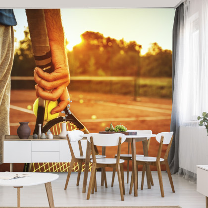 Fototapeta Tenisista Przed Meczem